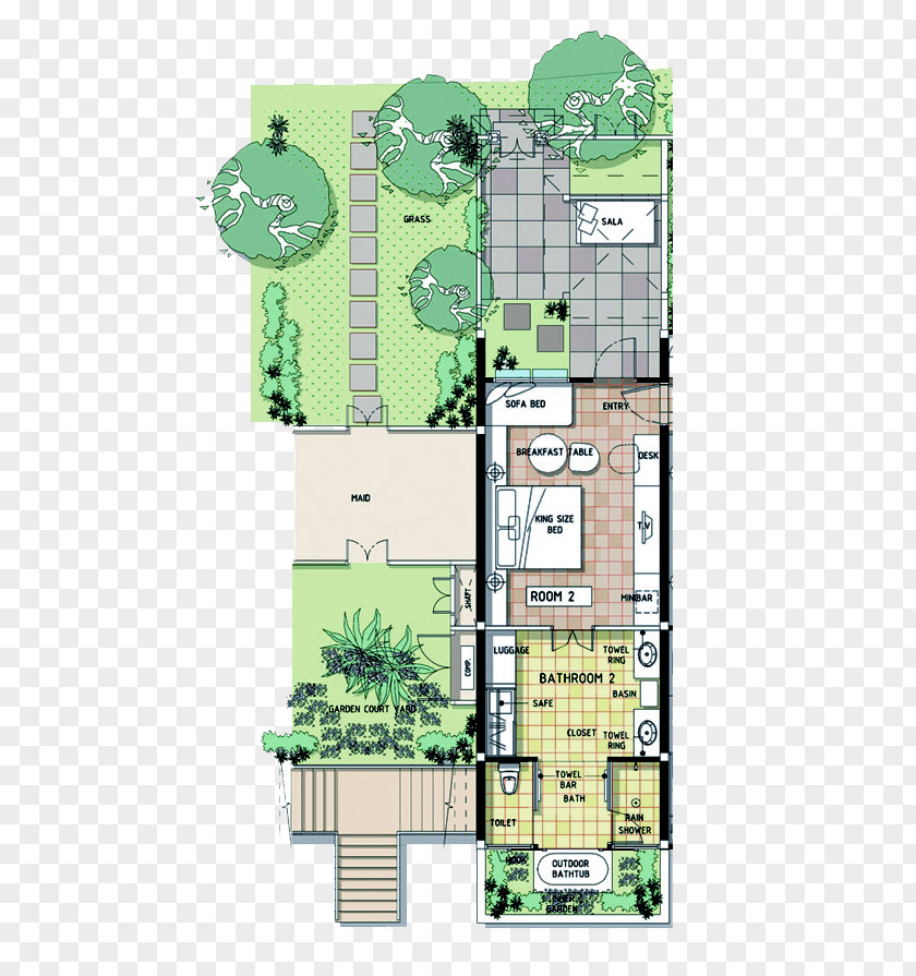 Luxury Villas Floor Plan Melati Beach Resort & Spa Hotel PNG