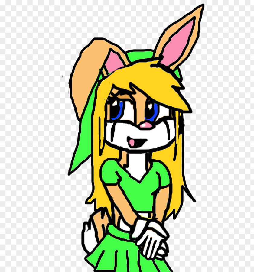 Miss Bunny Line Art Cartoon Clip PNG
