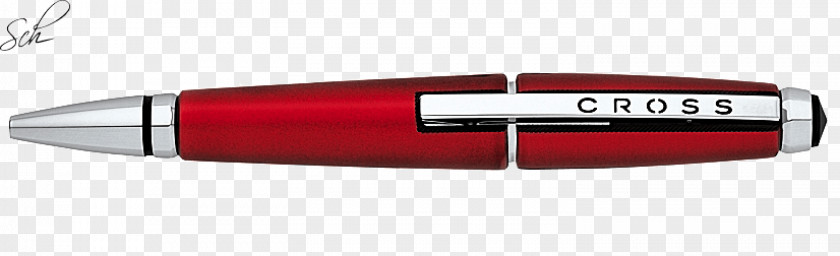 Pen Ballpoint Rollerball Cross Edge Red PNG
