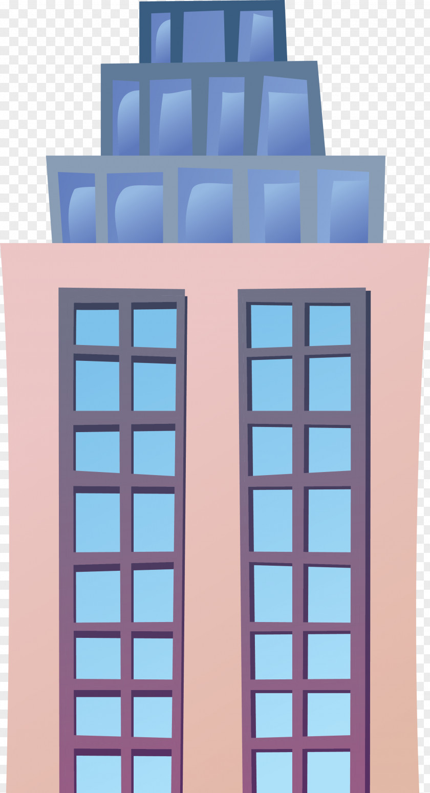 Vector Business Building Material Window Facade PNG