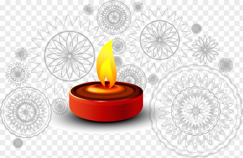 Vector Red Candle Brand Wallpaper PNG