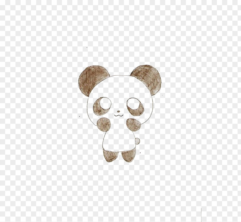 Hand-painted Panda Drawing Cartoon Pencil Painting Sketch PNG