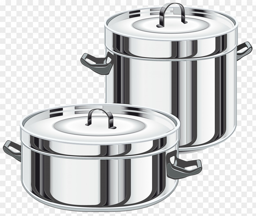 Saucepan Pressure Cooker Watercolor Cartoon PNG