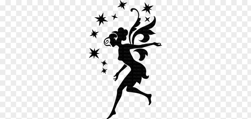 Silhouette Stencil Painting Dance Dancing Fairies PNG