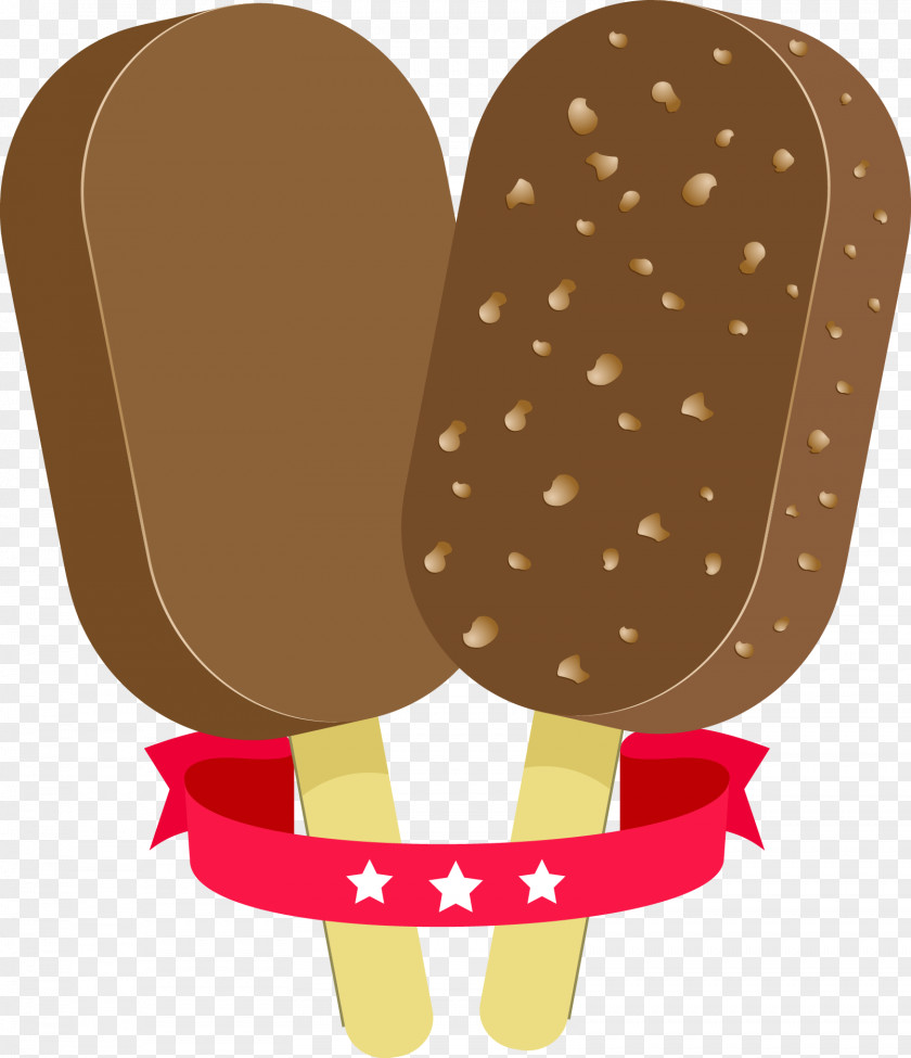Vector Hand-painted Chocolate Popsicles Ice Cream Pop Flavor PNG
