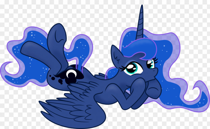 Blue Pony Princess Luna Moon Equestria PNG