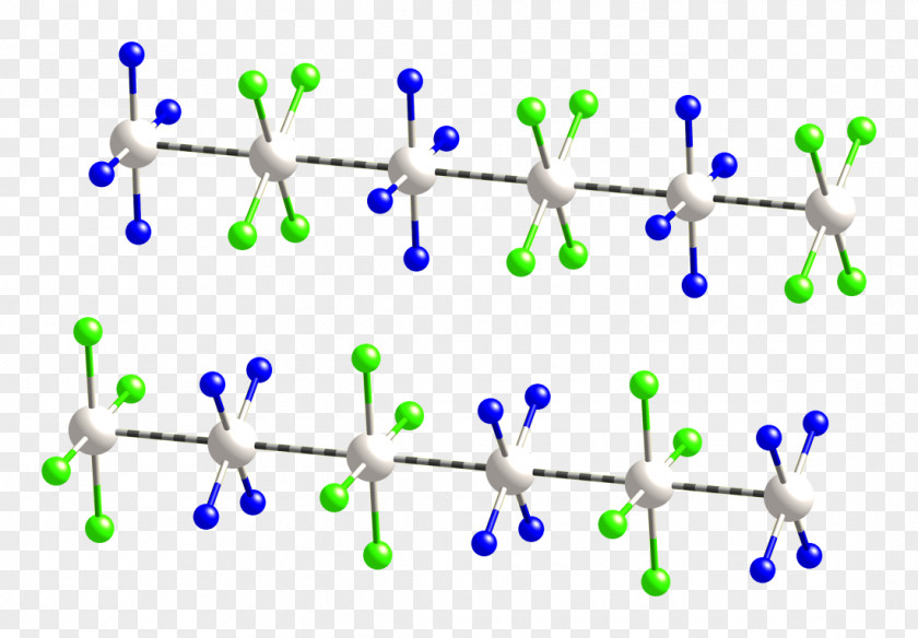 Platinum Safflower Three Dimensional Magnus' Green Salt Inorganic Polymer Molecule Compound PNG