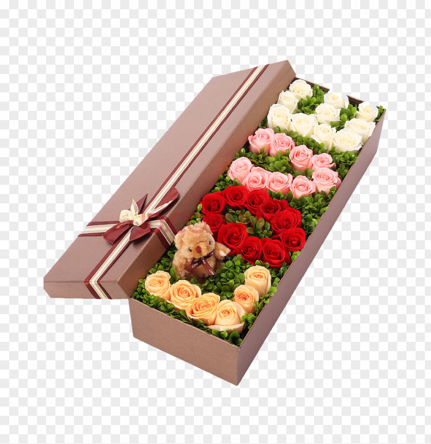 Rose Creative Packaging Boxes Bento Box Flower Gift PNG