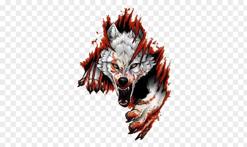 Werewolf Avatar Sleeve Tattoo Art PNG