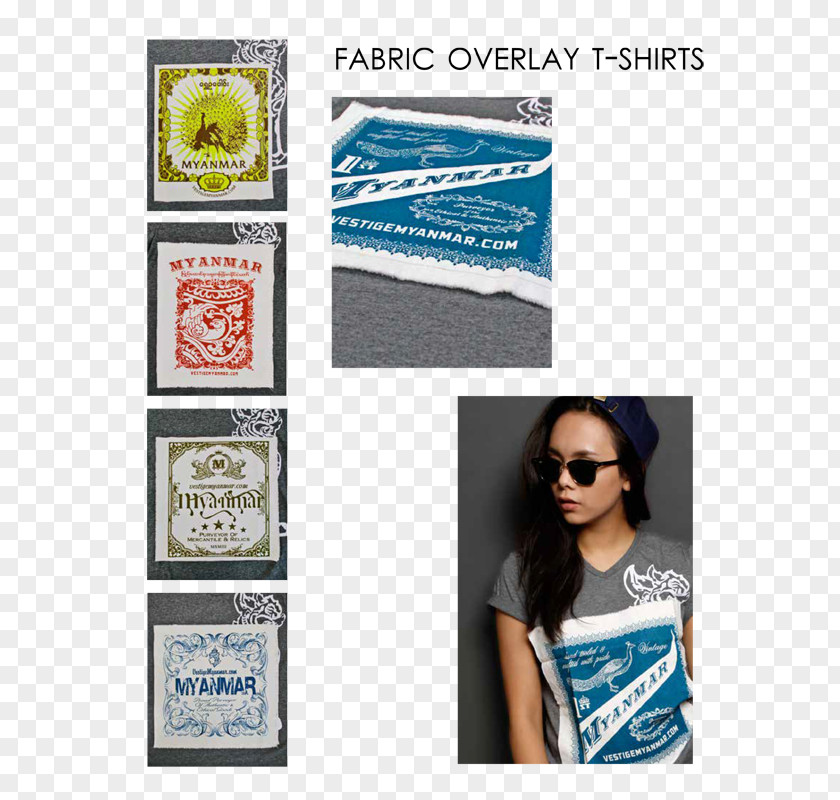 Fabric Overlay Vestige Cafe Brand T-shirt セレクトショップ PNG