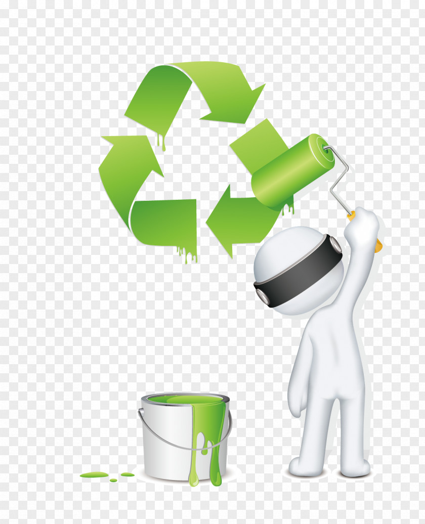 Recycling Painting Icon PNG