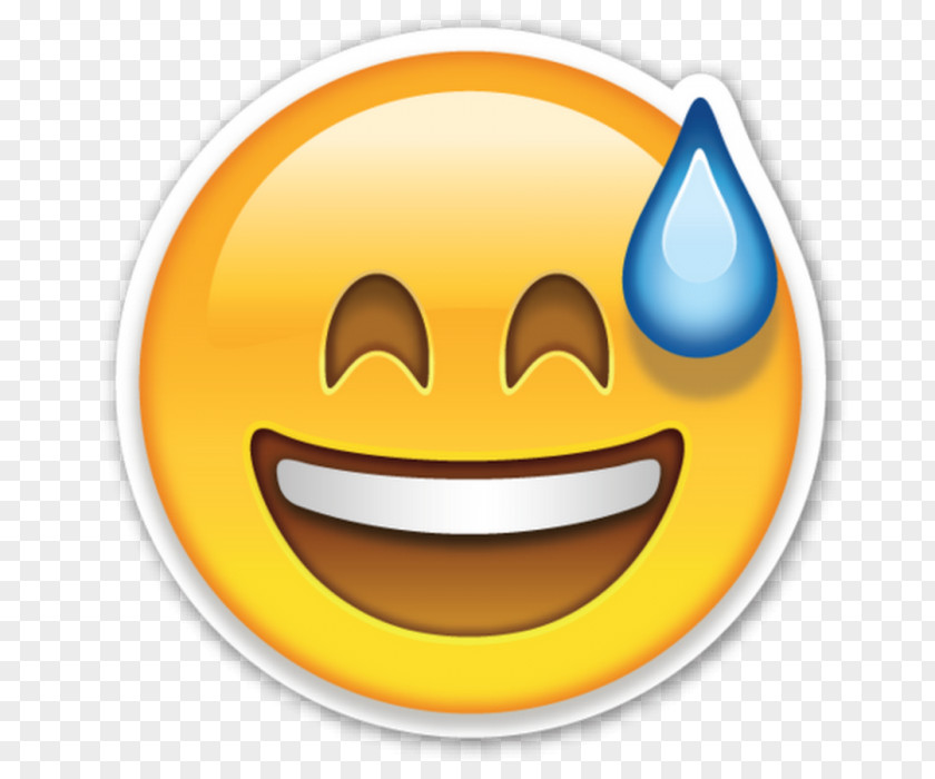 Smiley Emoticon Face Perspiration PNG