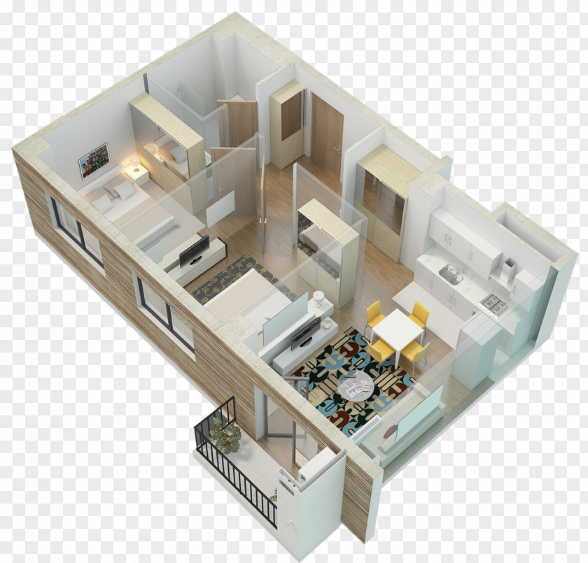Apartment House Floor Plan PNG