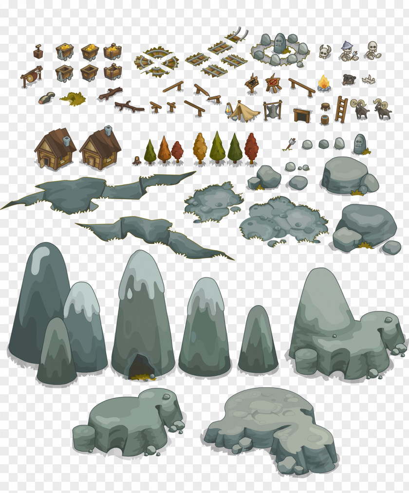 Concept Environment Isometric Art Video Games Design PNG