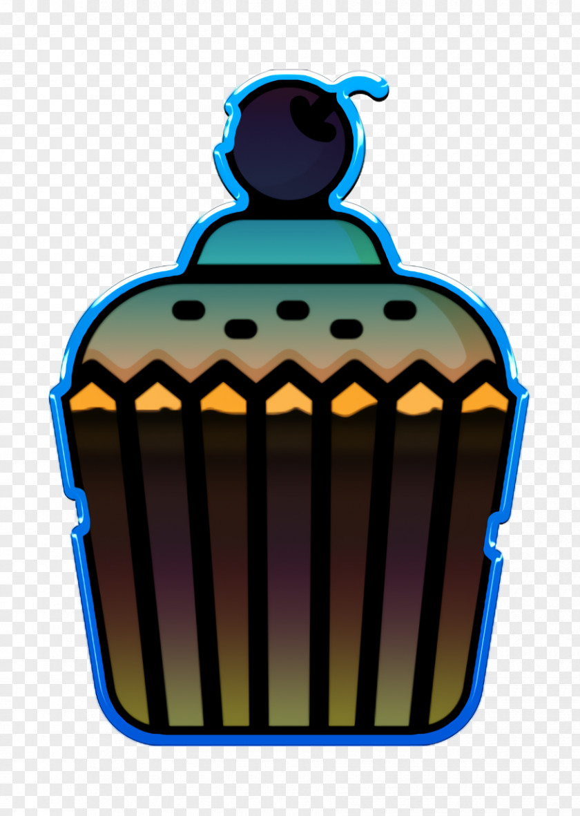 Food And Restaurant Icon Night Party Cupcake PNG