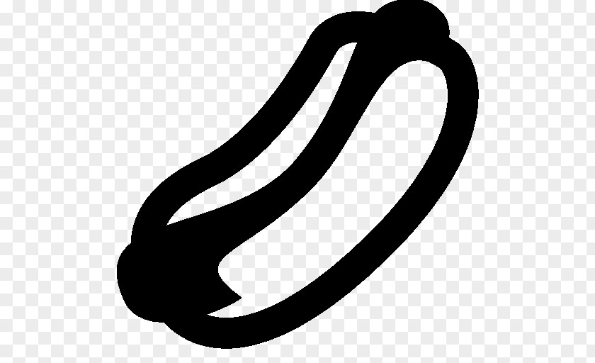 Hotdog Symbol White Line Clip Art PNG