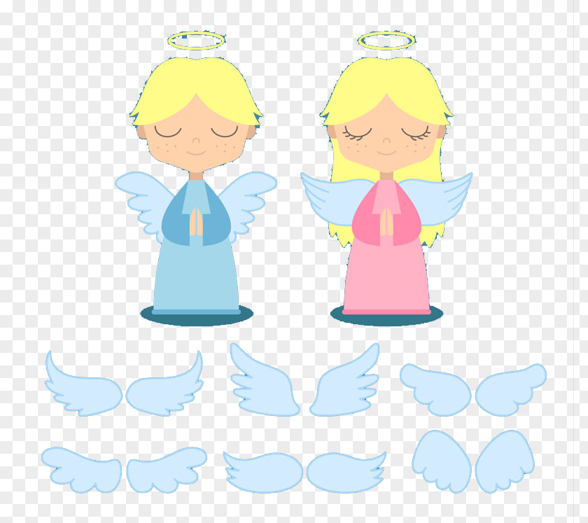 Lovely Angel Cartoon Clip Art PNG