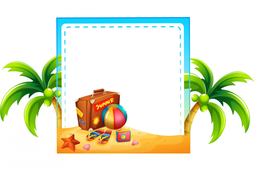 Palm Tree Plant Picture Frame PNG