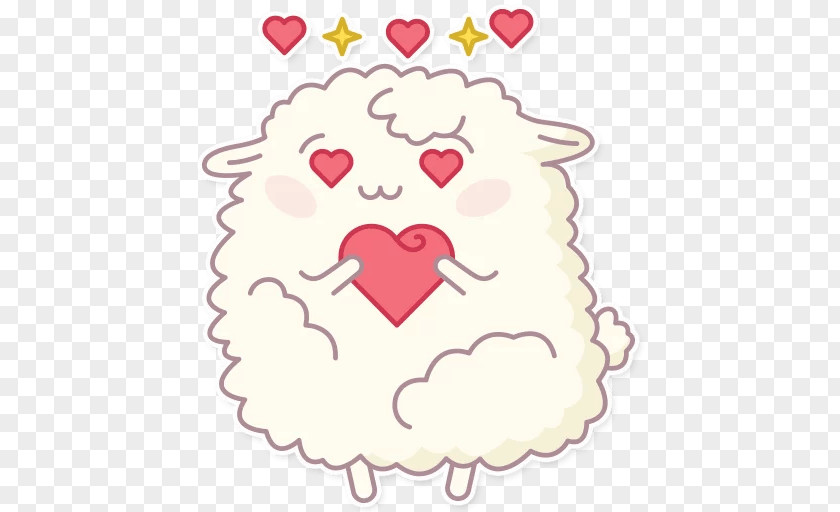 Sheep Telegram Sticker WhatsApp Clip Art PNG