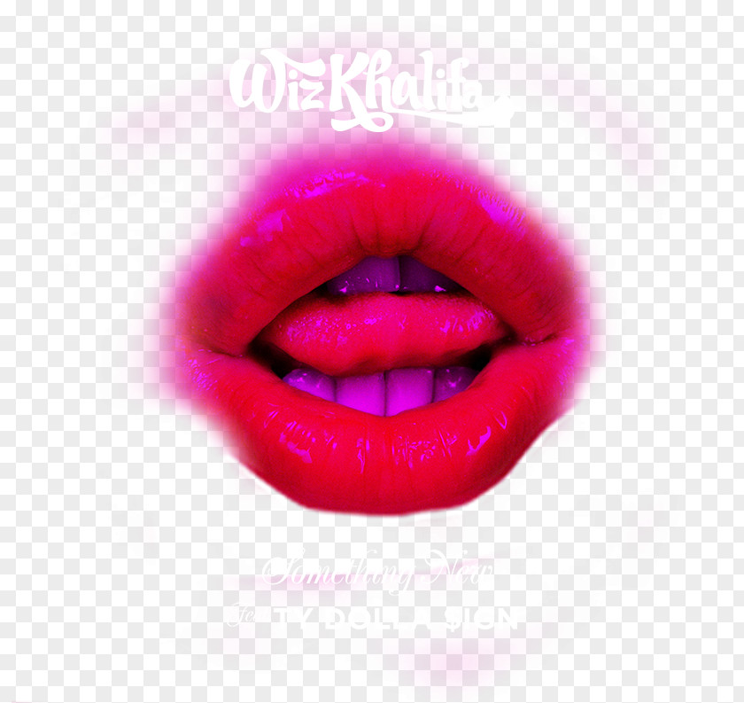Wiz Khalifa Lipstick Magenta Close-up PNG