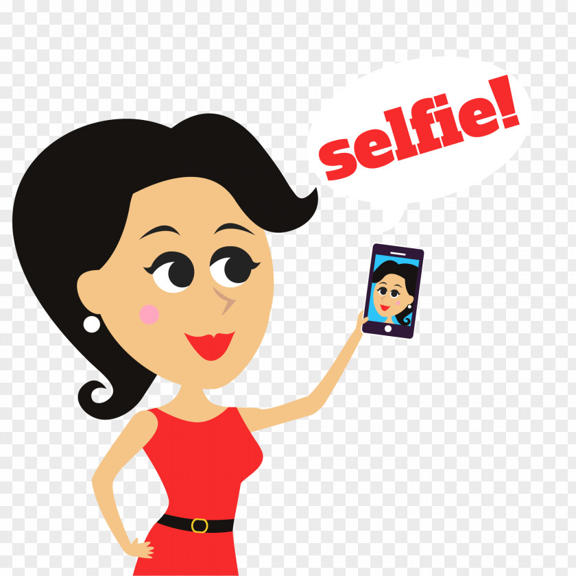 Women Self Vector Material Selfie Cartoon Royalty-free Clip Art PNG