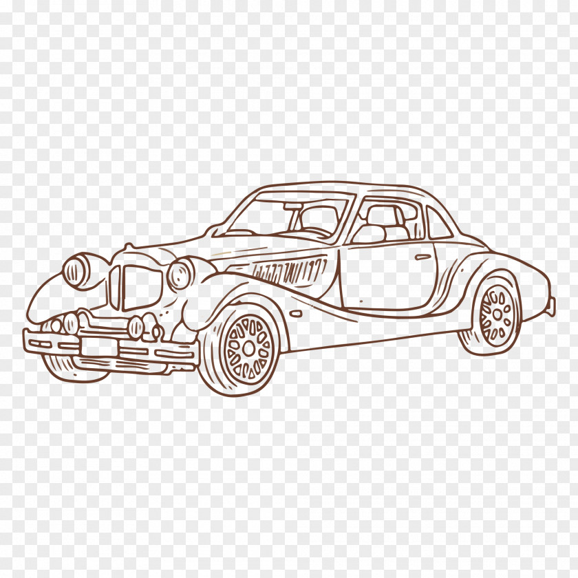 Automotive Artwork Vintage Car Classic PNG