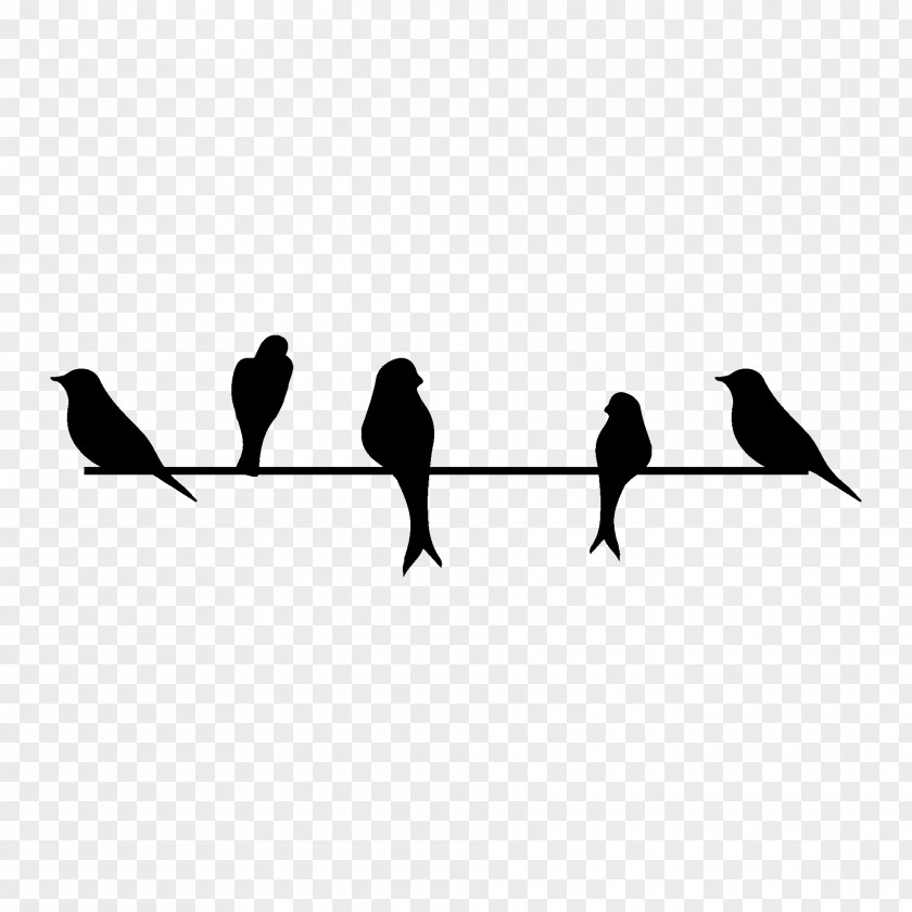 Birds Silhouette Bird Wall Decal Sticker PNG