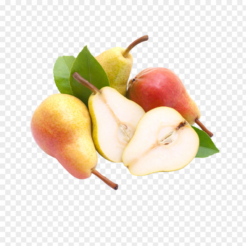 Cut Pear Asian European Fruit Auglis PNG