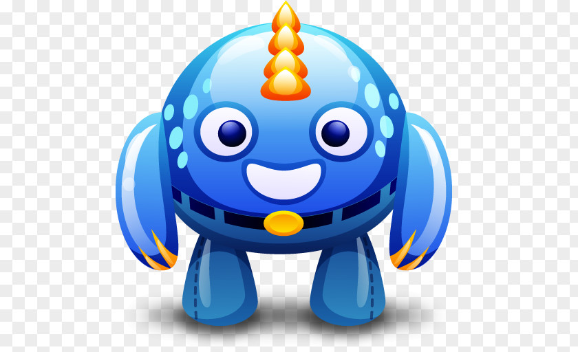 Cute Big Head Monster ICO Icon PNG