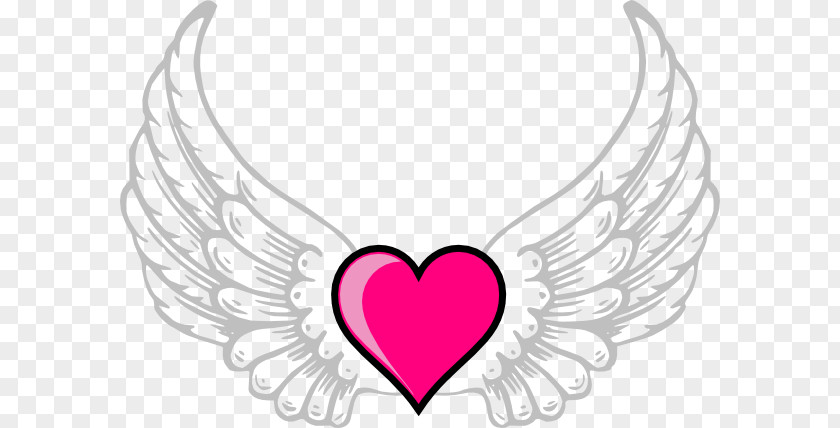 Heart With Wings Clipart Buffalo Wing Victorias Secret Angel Clip Art PNG