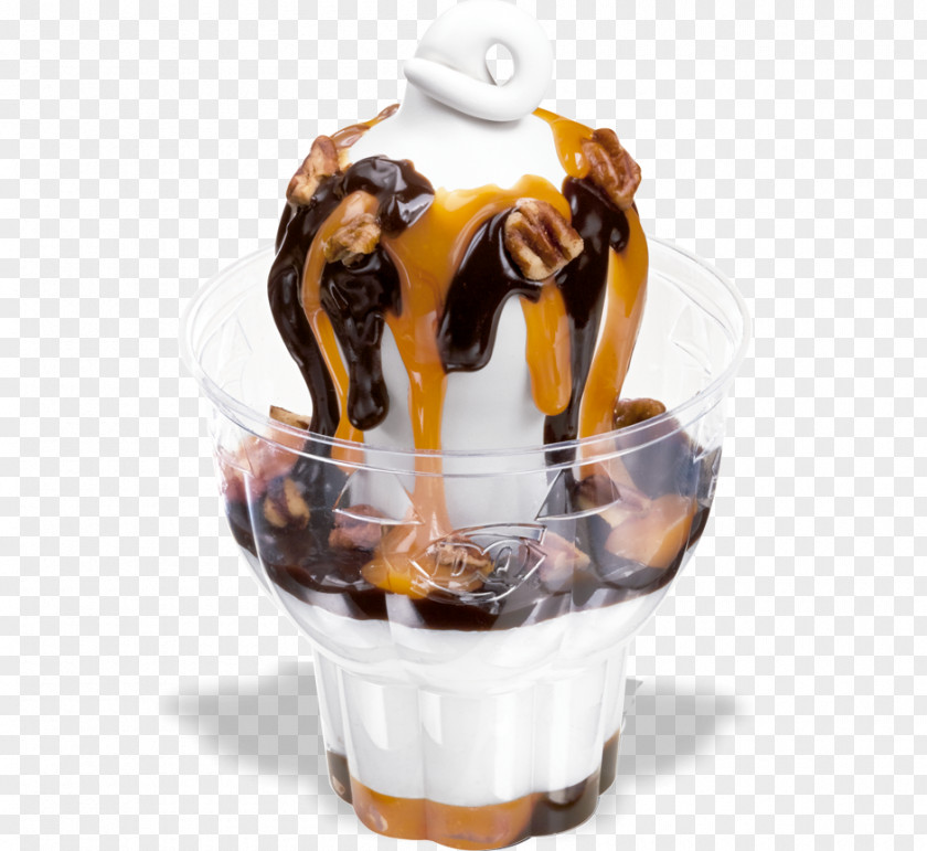 Ice Cream Sundae Cones Chocolate Brownie Fudge PNG