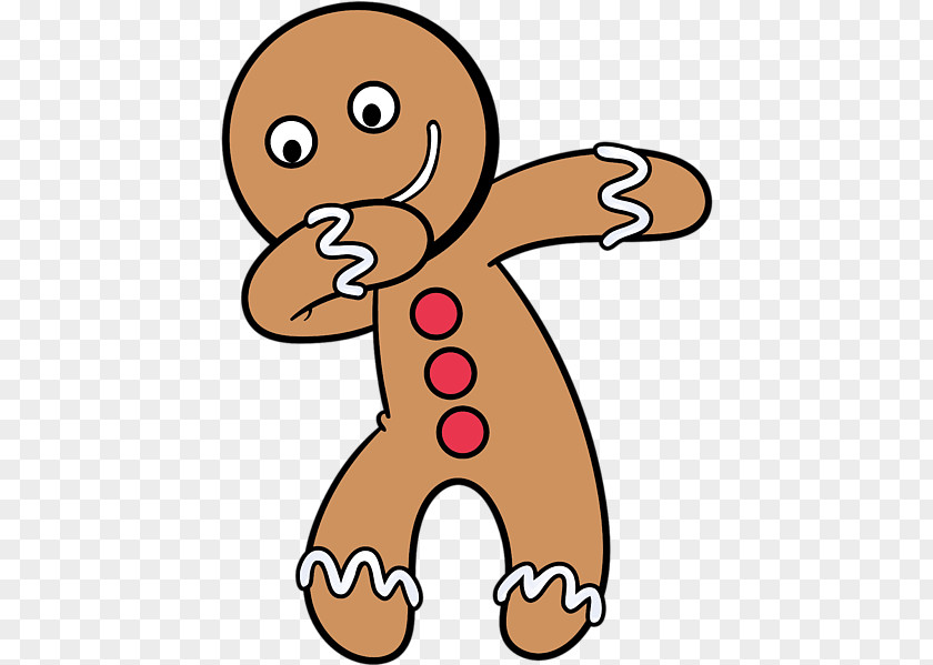 Thumb Pleased Christmas Gingerbread Man PNG