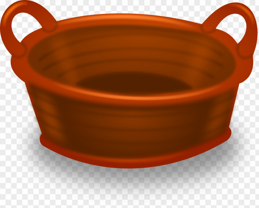 Wood Bowl Basket Clip Art PNG