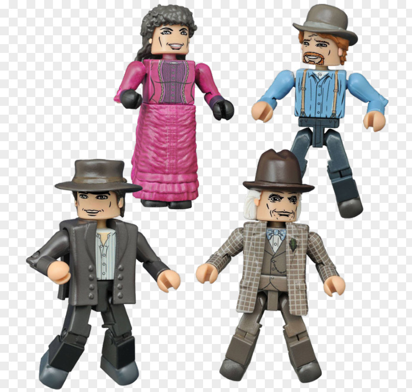 Brown Telescope Marty McFly Dr. Emmett Minimates Back To The Future Diamond Select Toys PNG