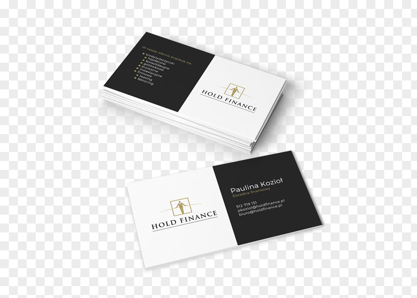 Charcol Logo Business Cards Mockup Stalowe Domy PNG