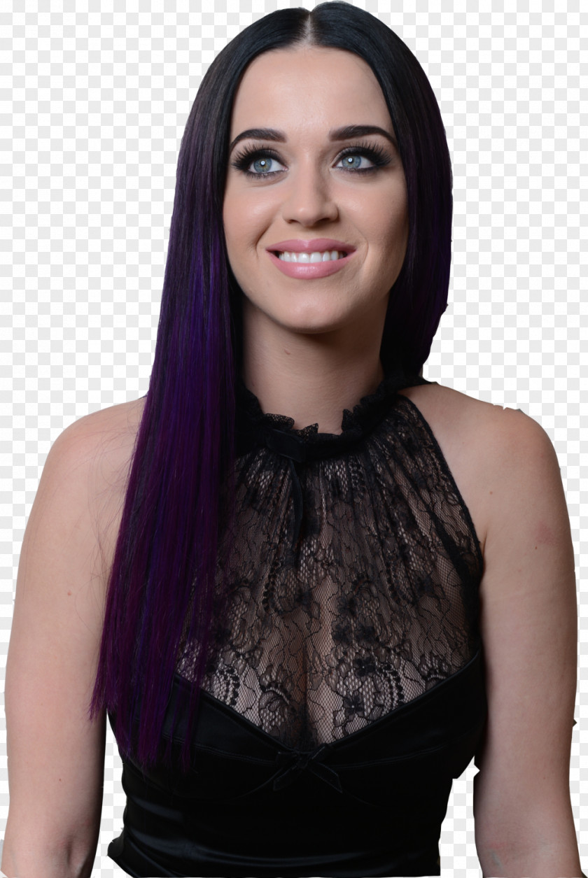 Katy Perry Purple Human Hair Color Hairstyle PNG