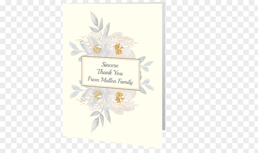 Design Floral Greeting & Note Cards Wallet Font PNG