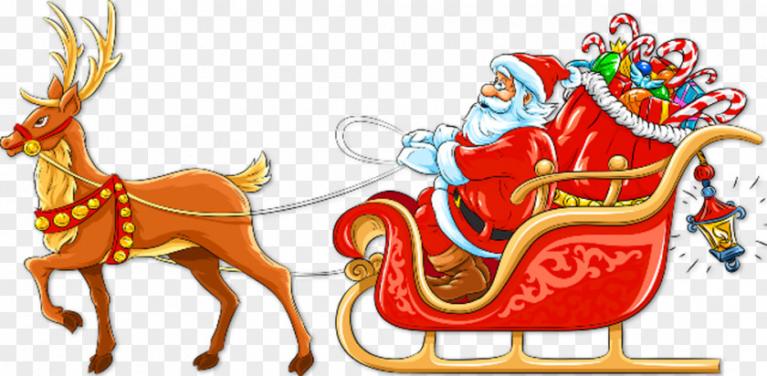 Santa Claus Christmas Day New Year Window Stockings PNG