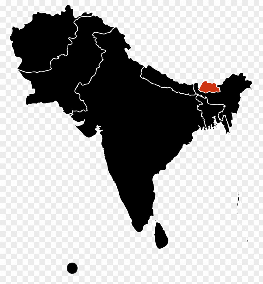 South East Asia India Bhutan Afghanistan Sri Lanka PNG