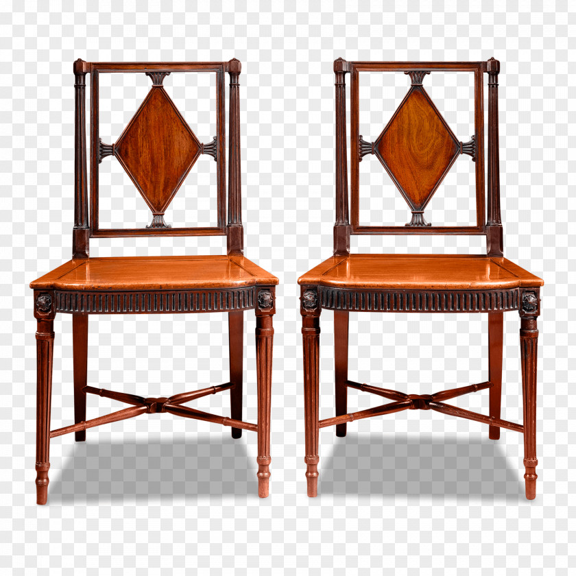 Table Furniture Chair Regency Era Sheraton Style PNG