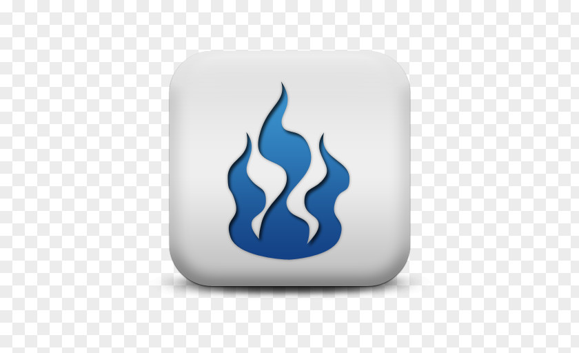 Blue Fire Symbol Warning Sign PNG