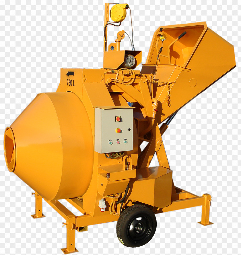 Cement Mixers Architectural Engineering Loader Concrete Machine PNG