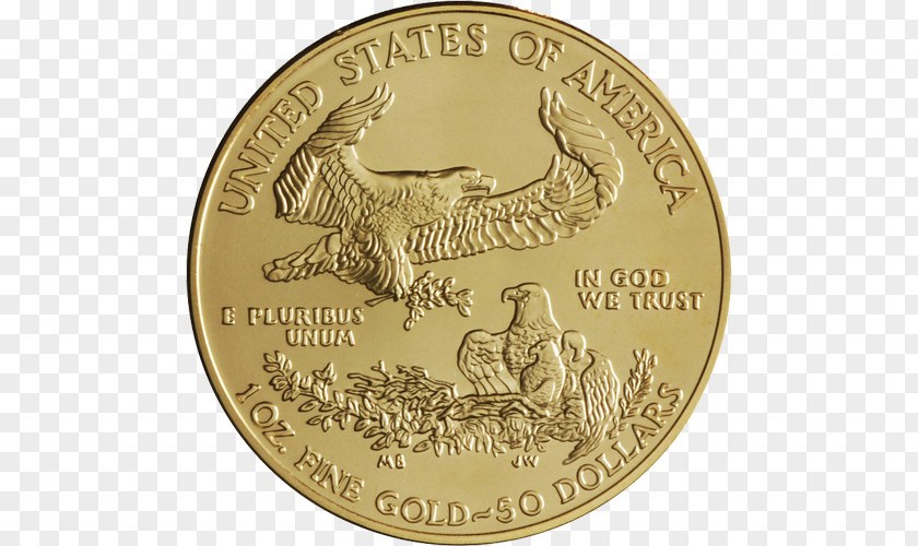 Coin Bullion American Gold Eagle PNG