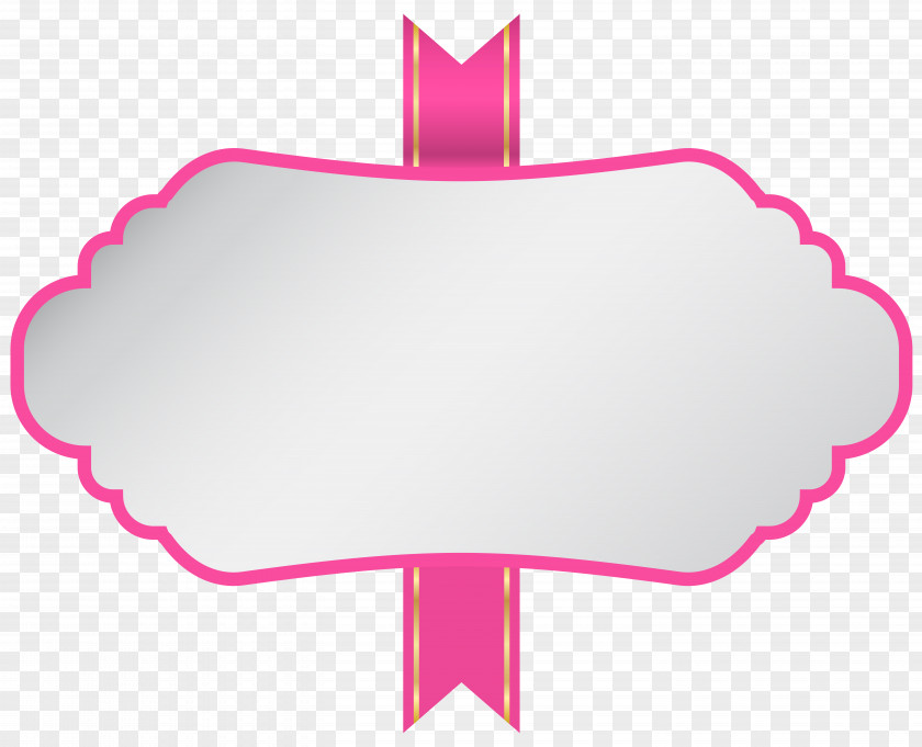 White Pink Label Clip Art Image Logo PNG