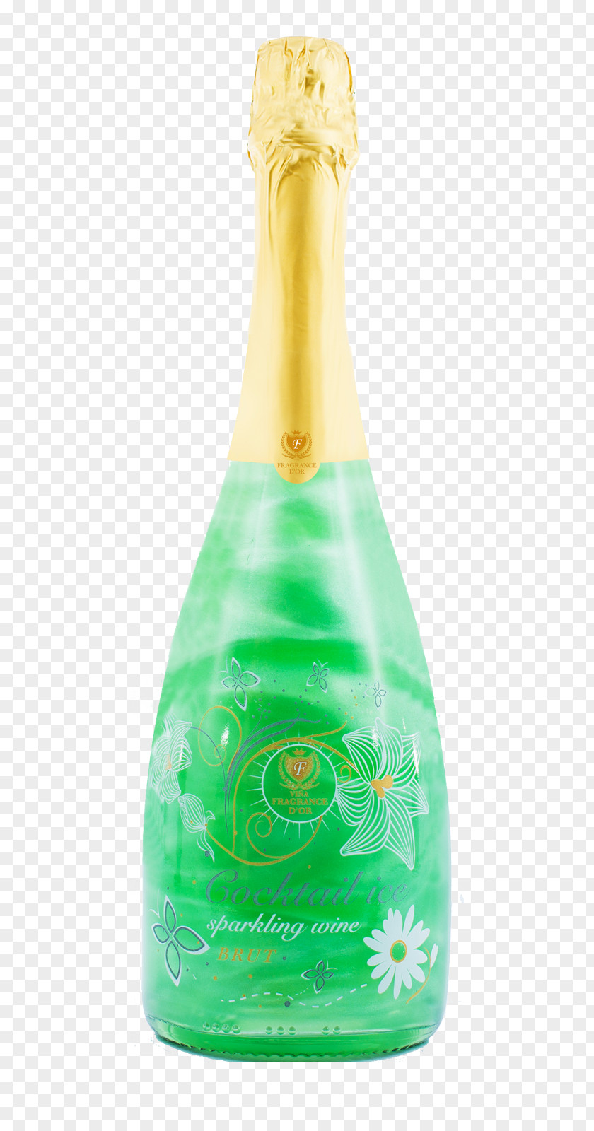 Champagne Mojito Glass Bottle Cocktail Liqueur PNG