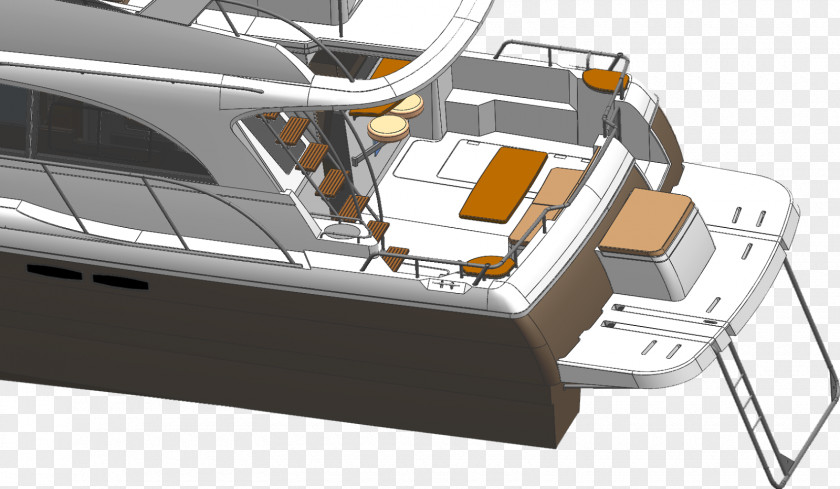 Cut Into Two Parts Yacht 08854 Naval Architecture PNG