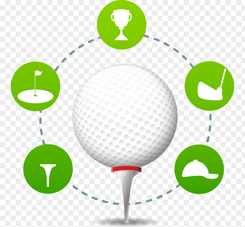 Golf Abstract Pattern Ball Poster PNG