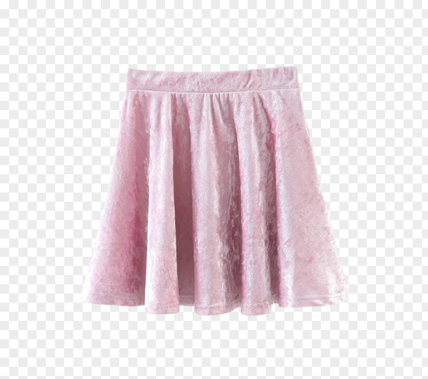 Pink Skirt A-line Clothing Dress Velvet PNG