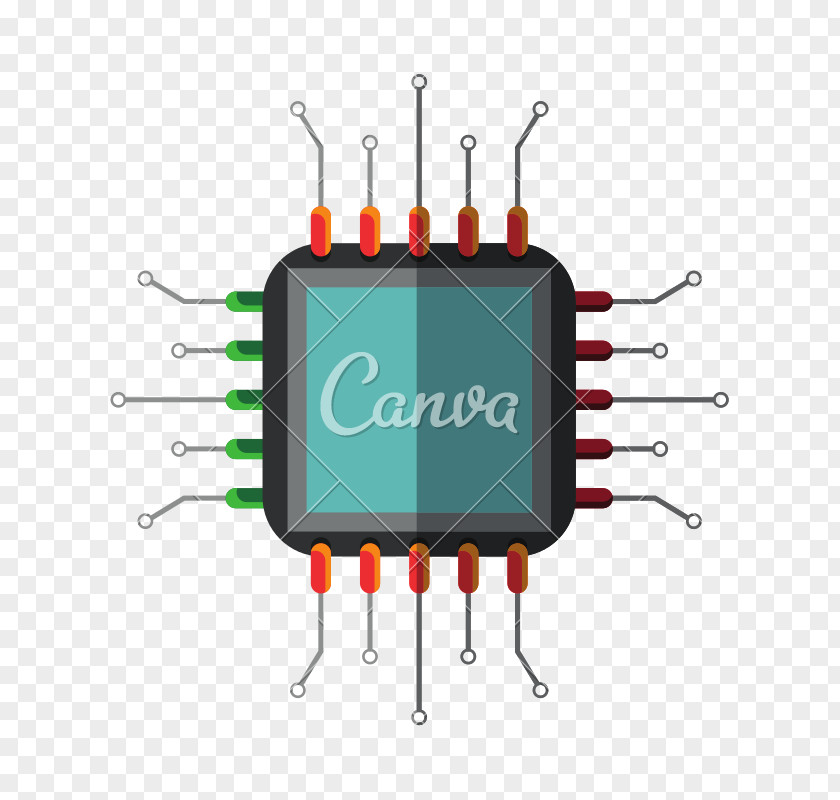 Resistor Diode Central Processing Unit Circuit Component PNG