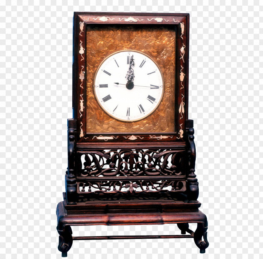 Ancient Bell Quartz Clock Antique PNG